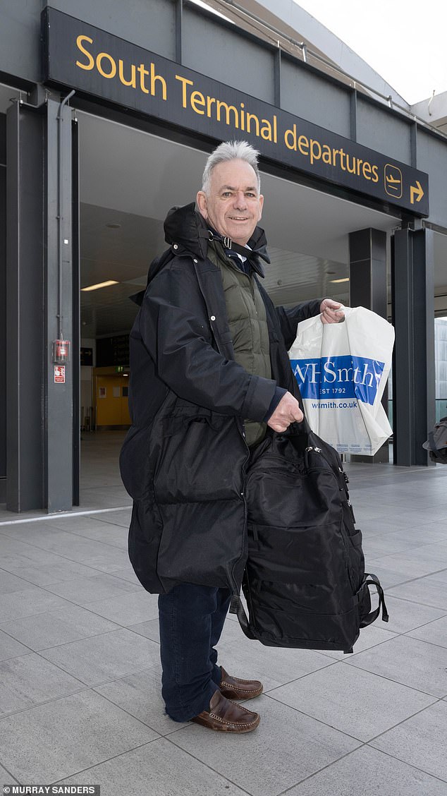 Fly guy: Mark Palmer has made it his mission to beat budget airlines' carry-on restrictions
