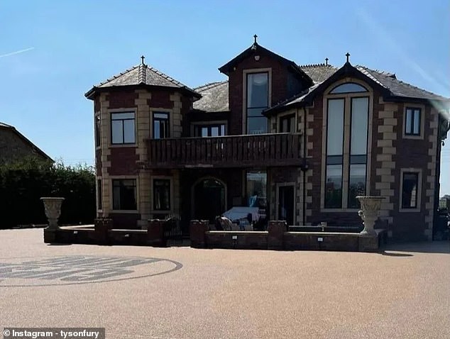 Tyson Fury was forced to move out of his Morecambe mansion due to intruders at the home