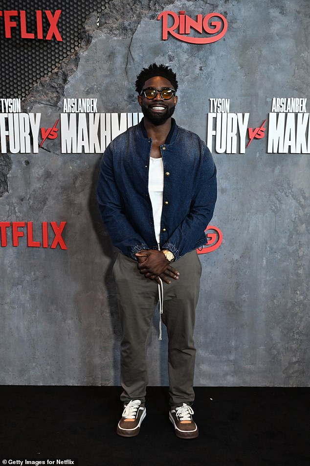 Micah Richards attends Tyson Fury vs. Arslanbek Makhmudov Fight Night