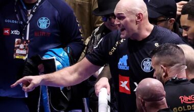 Tyson Fury roared a call-out to fight Anthony Joshua from the ring after his comeback fight