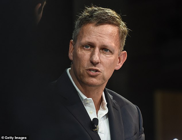 Palantir was awarded a seven-year, £330million contract to create the new data management system in 2023. It's founder, Peter Thiel, is pictured