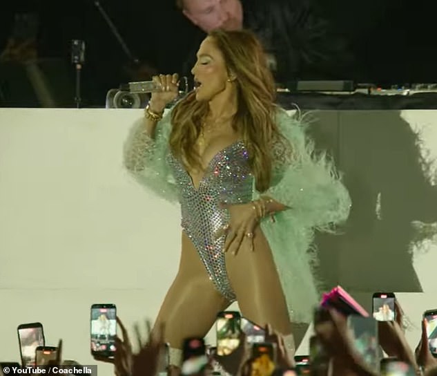 Shortly before Bieber's show, Jennifer Lopez made her surprise Coachella debut a after a glittering music career spanning almost three decades