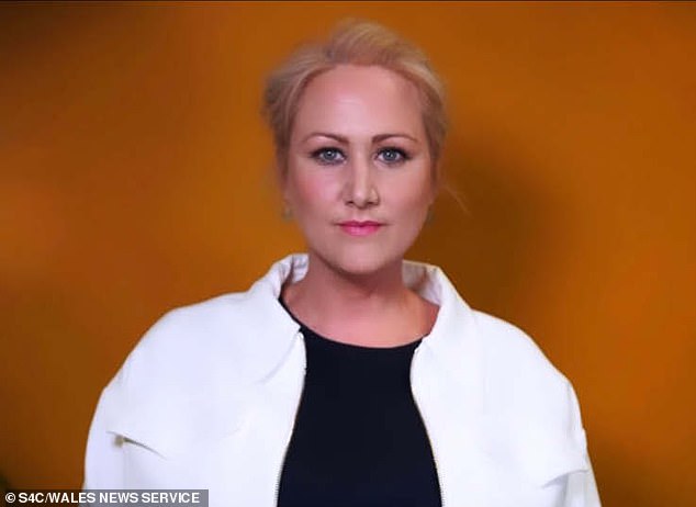 Llinos Griffin-Williams, 42, (pictured) was sacked after allegedly spewing drunken abuse at a rugby star