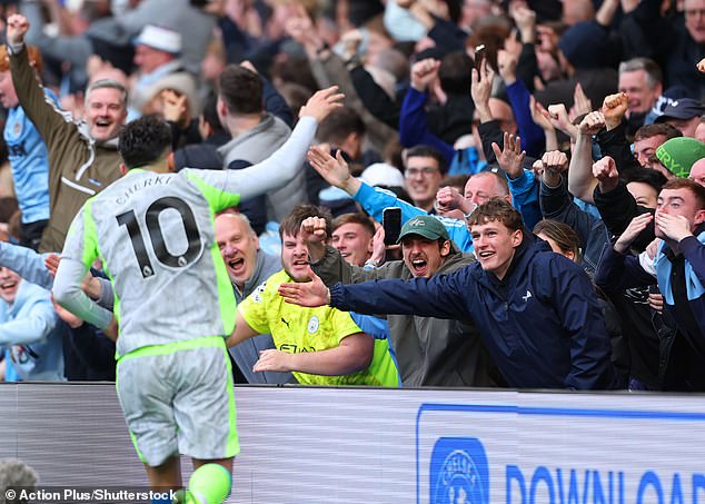 Rayan Cherki has come alive in the second half of the season, and is being utilised in a role similar to that of Kevin De Bruyne in the Treble season