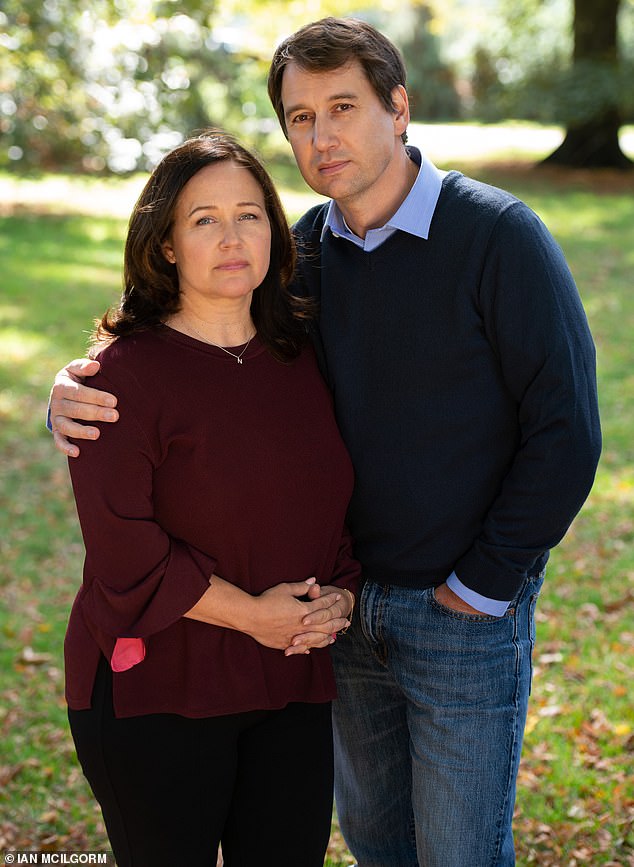 Th sesame allergen in the sandwich was not listed on the label, and despite Natasha’s father Nadim (pictured, with his wife, Tanya) administering two adrenaline injections, Natasha suffered a fatal cardiac arrest