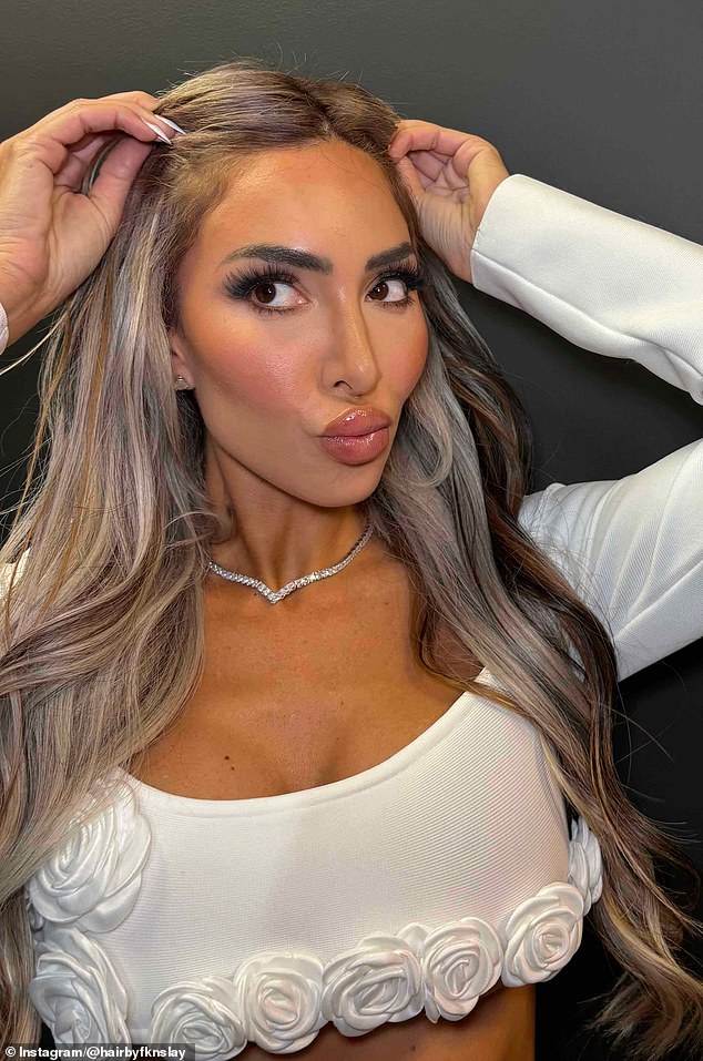 The MTV villain looked pleased as she posed with her refreshed hair after the styling session