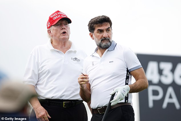 The circuit is funded by Saudi Arabia's Public Investment Fund. PIF governor Yasir al-Rumayyan is pictured with president Donald Trump during a 2022 LIV Golf tournament