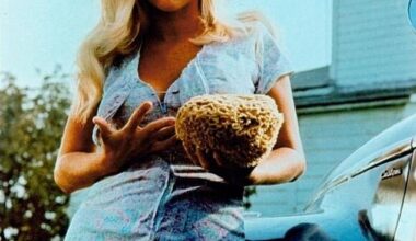 1960s screen icon Joy Harmon, who wowed fans in Cool Hand Luke, has died aged 87 - pictured as car-washer Lucille in the film in 1967