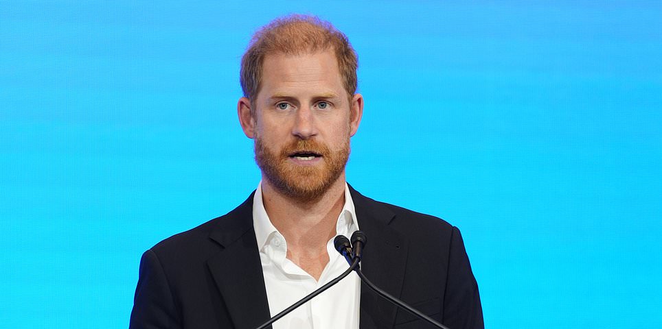 'It killed my mum': Harry bares all as he reveals why he wanted to quit royal life during emotional speech at $997-a-head summit