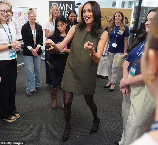 Meghan meets advocates during a visit to a mental health engagement programme Batyr in Melbourne