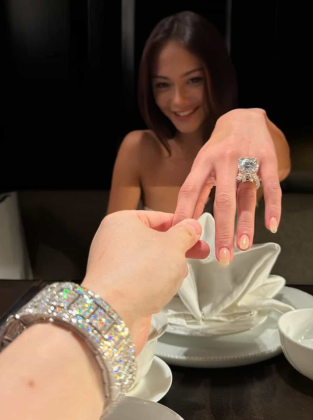 Kenneth Tong says he had lavished Alice with luxury gifts and even proposed himself with an 18-carat ring, as pictured on his Instagram this week