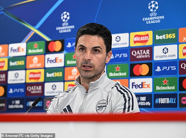 The move follows Arteta's insistence that Arsenal have a 'fire' to win the Premier League title