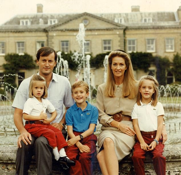 His parents Lord and Lady Romsey are seen here with Nicholas and his sisters Leonora and Alexandra. Lord Romsey is 3rd Earl Mountbatten of Burma. His grandfather Lord Mountbatten was Queen Elizabeth's second cousin once removed and the maternal uncle of Prince Philip