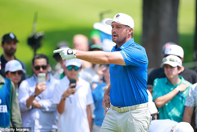 DeChambeau was left furious over the condition of the turf where he ball finished