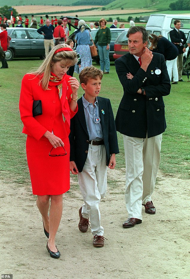 Nicholas's mother Lady Penelope Romsey (pictured) was a close confidante of both the late Queen and her husband Prince Philip, with whom she enjoyed carriage riding