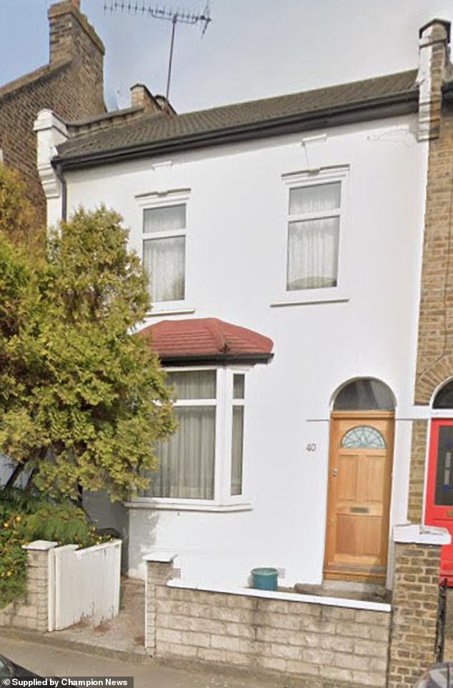 The spat concerns the inheritance of this three-bedroom house in South Woodford in East London