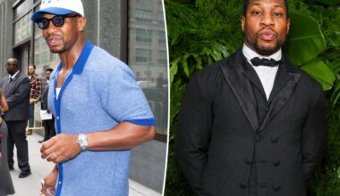 Jonathan Majors falls through window while filming new action movie