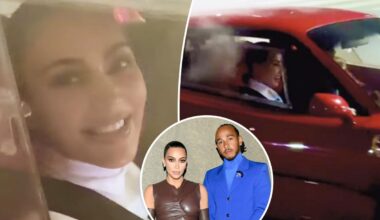 Kim Kardashian and Lewis Hamilton go Instagram-official with wild Tokyo ride video