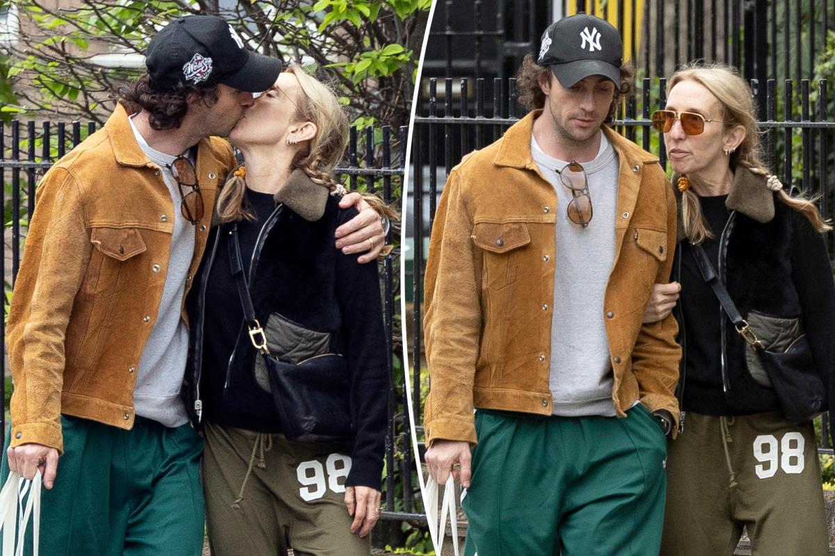 Aaron Taylor-Johnson, wife Sam have rare PDA moment in London