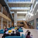 © Ste Muray University of Limerick Student Center / Carr Cotter & Naessens - Interior Photography, Stairs, Chair