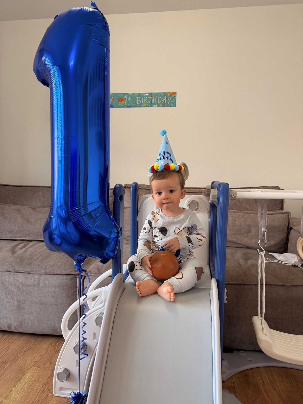 Ronnie celebrating his first birthday