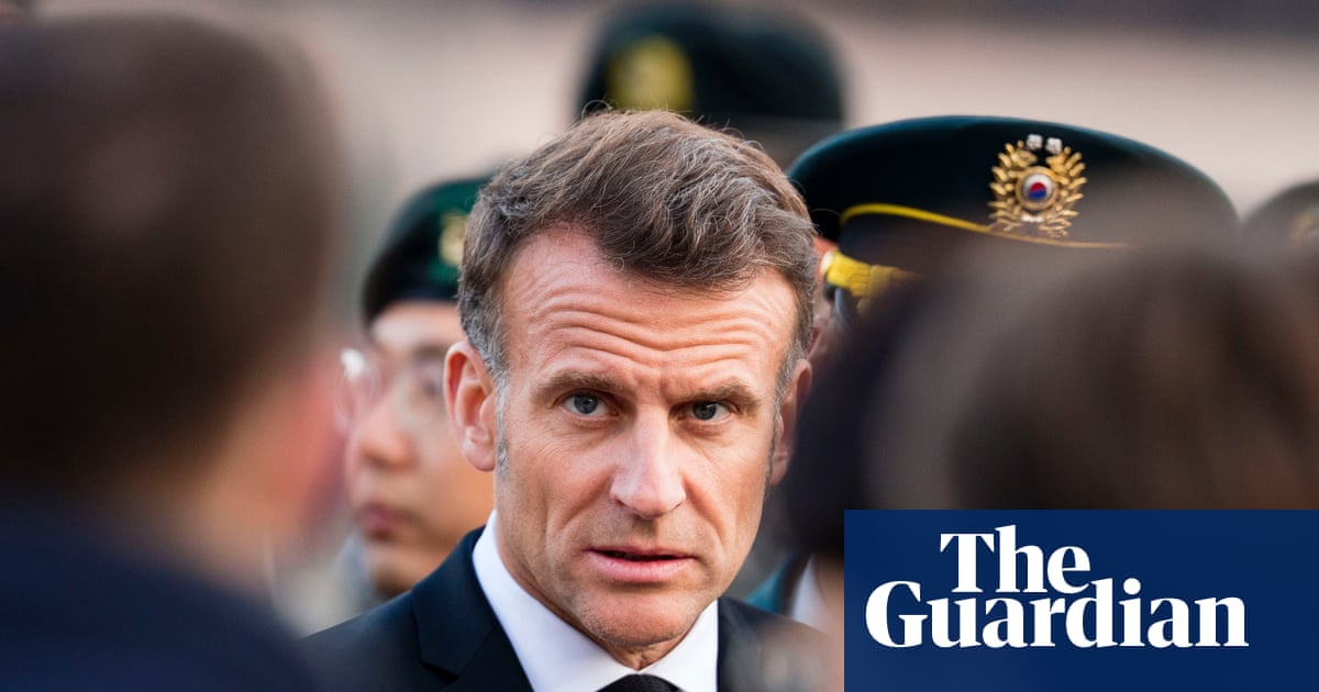 ‘You have to be serious’: Macron criticises Trump’s mixed messages about Nato and Iran | Emmanuel Macron