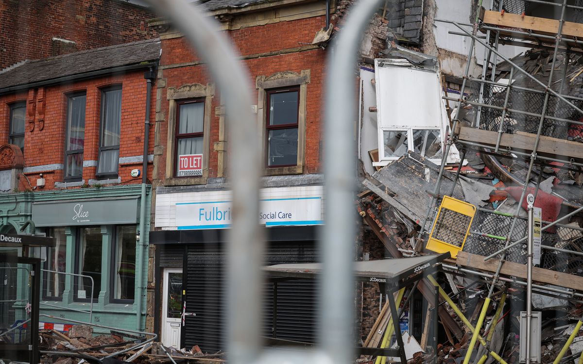 A man was initially suspected to have gone missing under the rubble. 