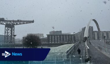 Roads blocked and homes without power as Storm Dave brings snowy start to Easter Sunday