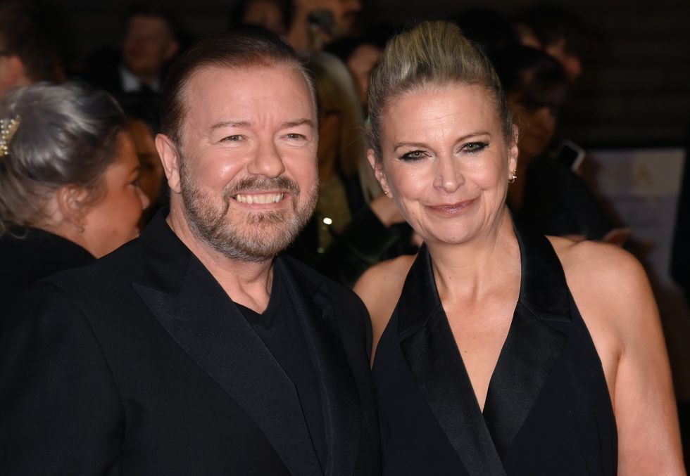 Ricky Gervais and Jane Fallon