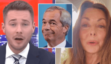 Carol Vorderman accused of 'unhealthy' Nigel Farage obsession as Alex Armstrong leads fury to 'hostile' Easter message