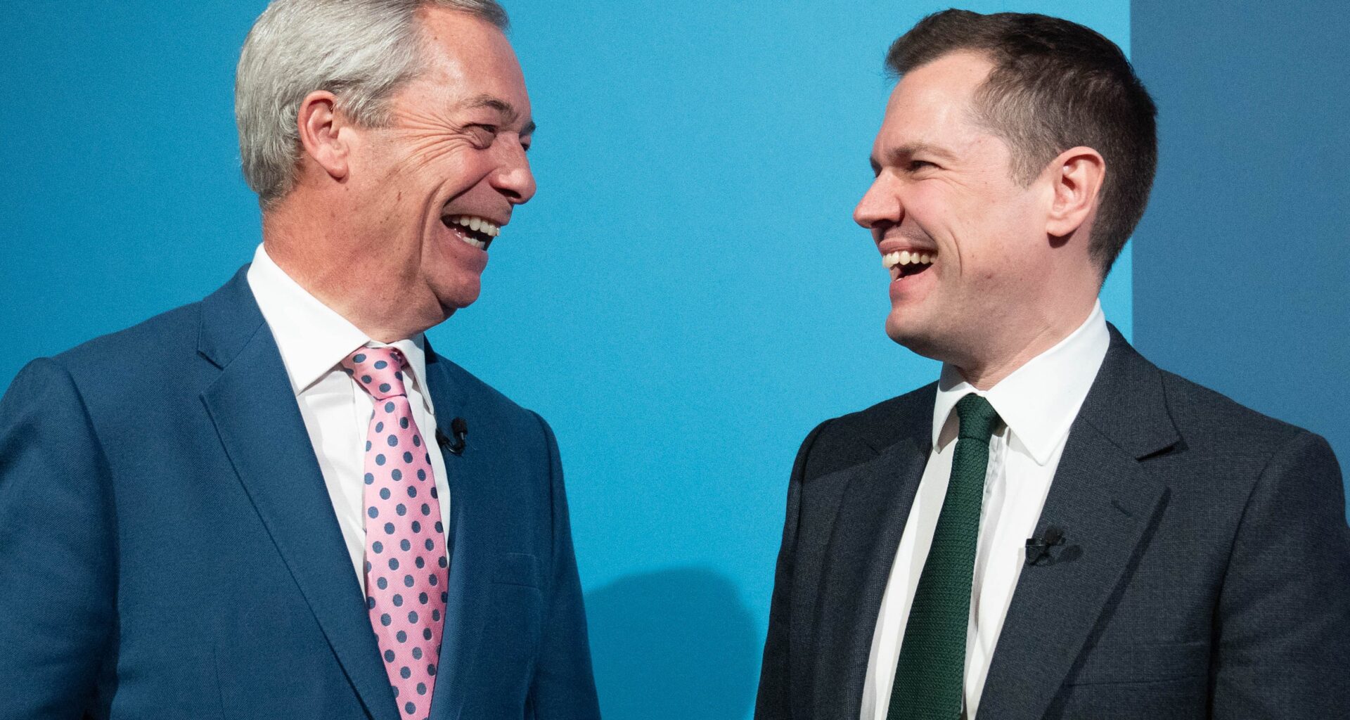 Nigel Farage and Robert Jenrick support UK pension triple lock policy during press conference, emphasizing economic stability