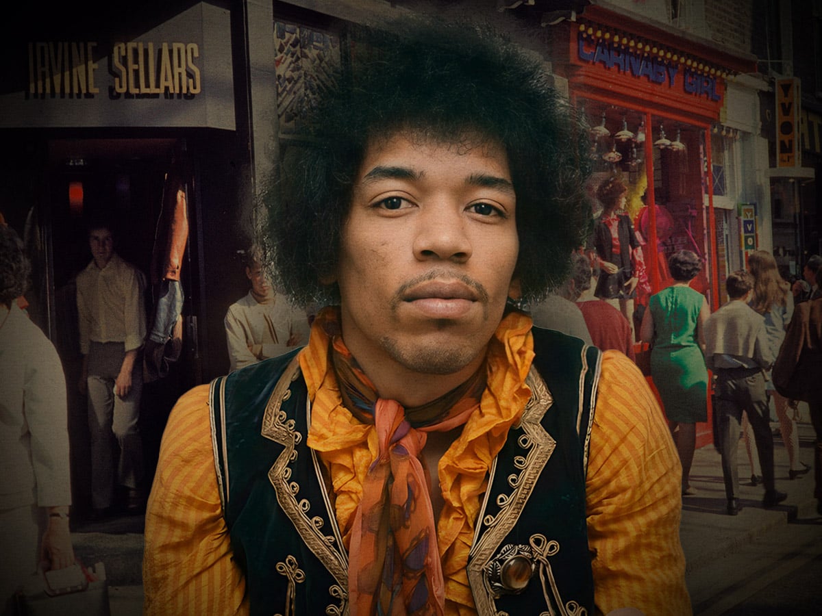 The British icon Jimi Hendrix shared a London apartment with