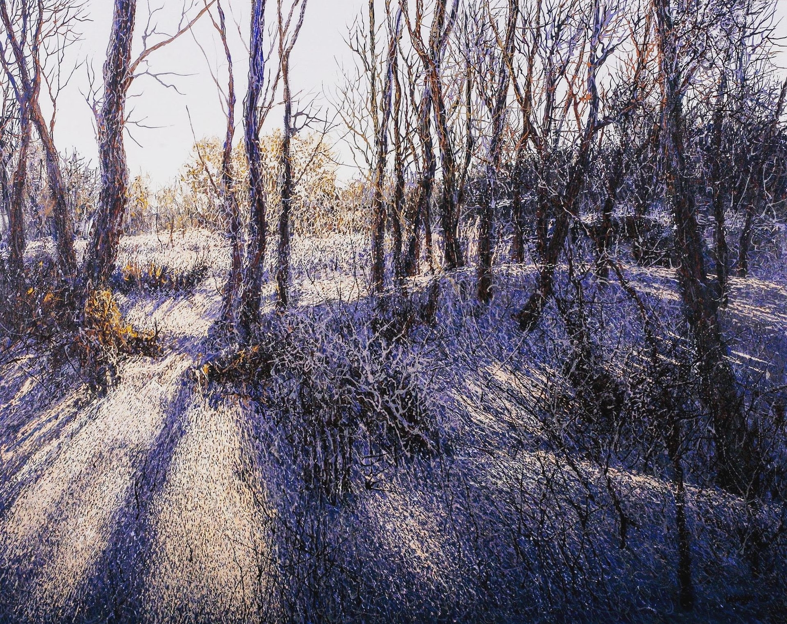 "Morning Sun Rays" by Ivan Marchuk. Acrylic on canvas painting, 2025.
