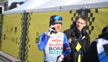 How Evenepoel’s race plan was partly thrown out after just 80 kilometres because of Bahrain Victorious team car