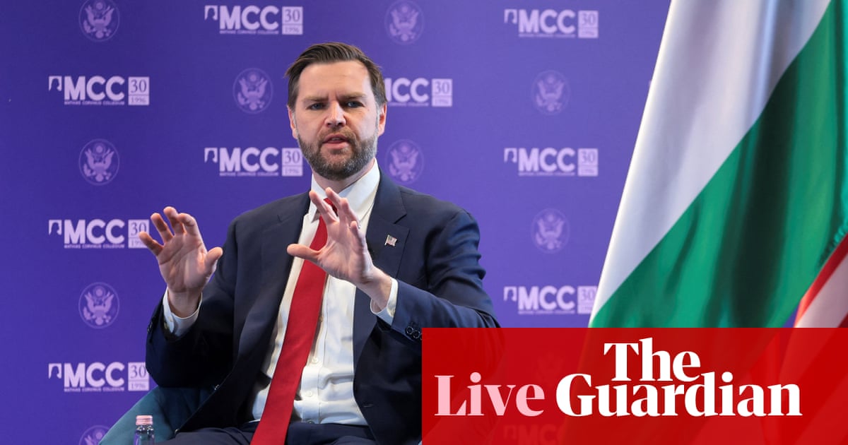 Vance praises Orbán on Ukraine during his ‘unprecedented’ Hungary visit – Europe live | Hungary