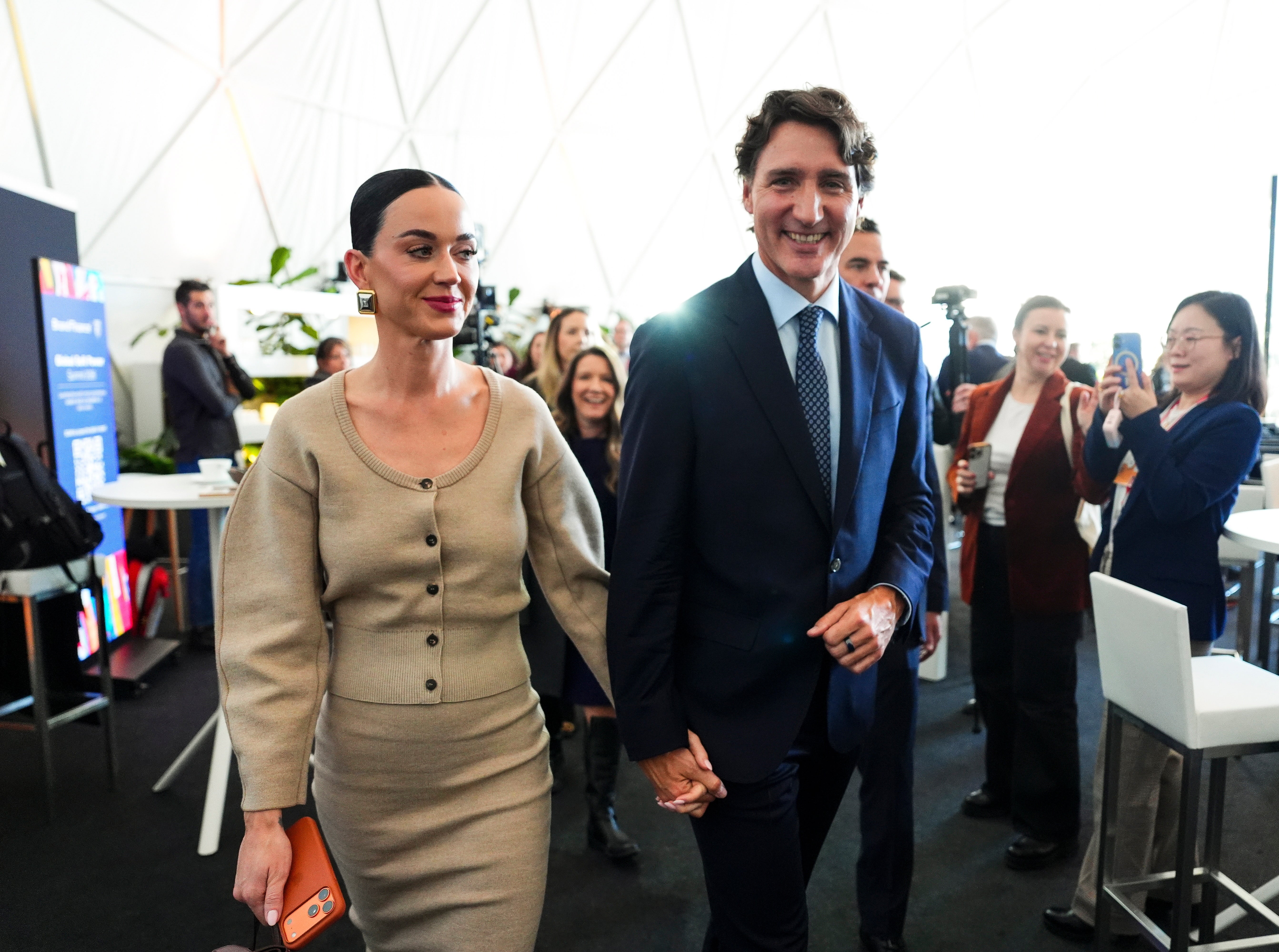 Katy Perry and Justin Trudeau were first romantically linked in July 2025