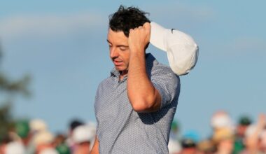 The Masters 2026 LIVE: Leaderboard, scores and Augusta updates as Rory McIlroy shares lead with Cameron Young after blowing six-shot advantage