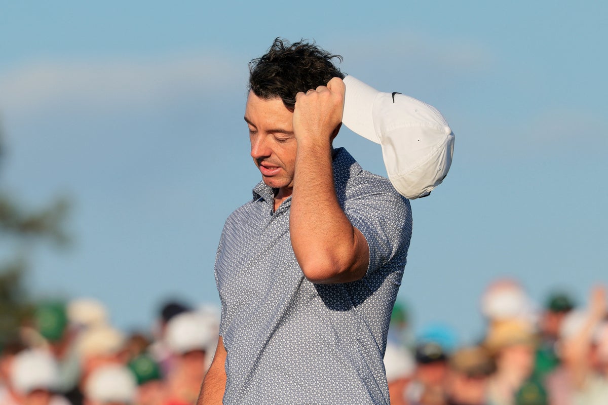 The Masters 2026 LIVE: Leaderboard, scores and Augusta updates as Rory McIlroy shares lead with Cameron Young after blowing six-shot advantage