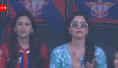 Arjun Tendulkar's sister Sara Tendulkar, wife Saania Chandhok in stands for LSG vs GT clash | Cricket News