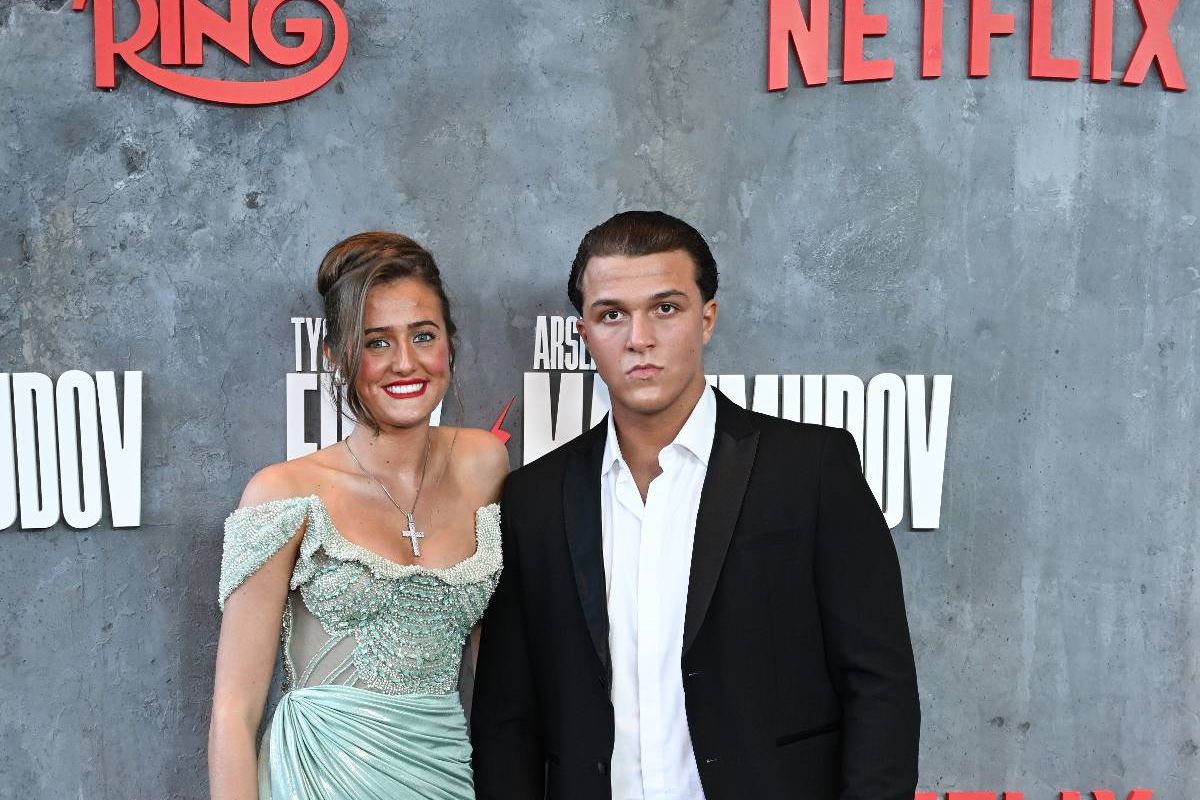 Venezuela Fury and Noah Price attend Tyson Fury vs. Arslanbek Makhmudov Fight Night at Tottenham Hotspur Stadium on April 11, 2026 in London