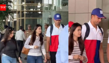 IPL 2026: Arjun Tendulkar spotted with wife Saaniya Chandhok, sister Sara Tendulkar before LSG vs RCB clash - WATCH | Cricket News