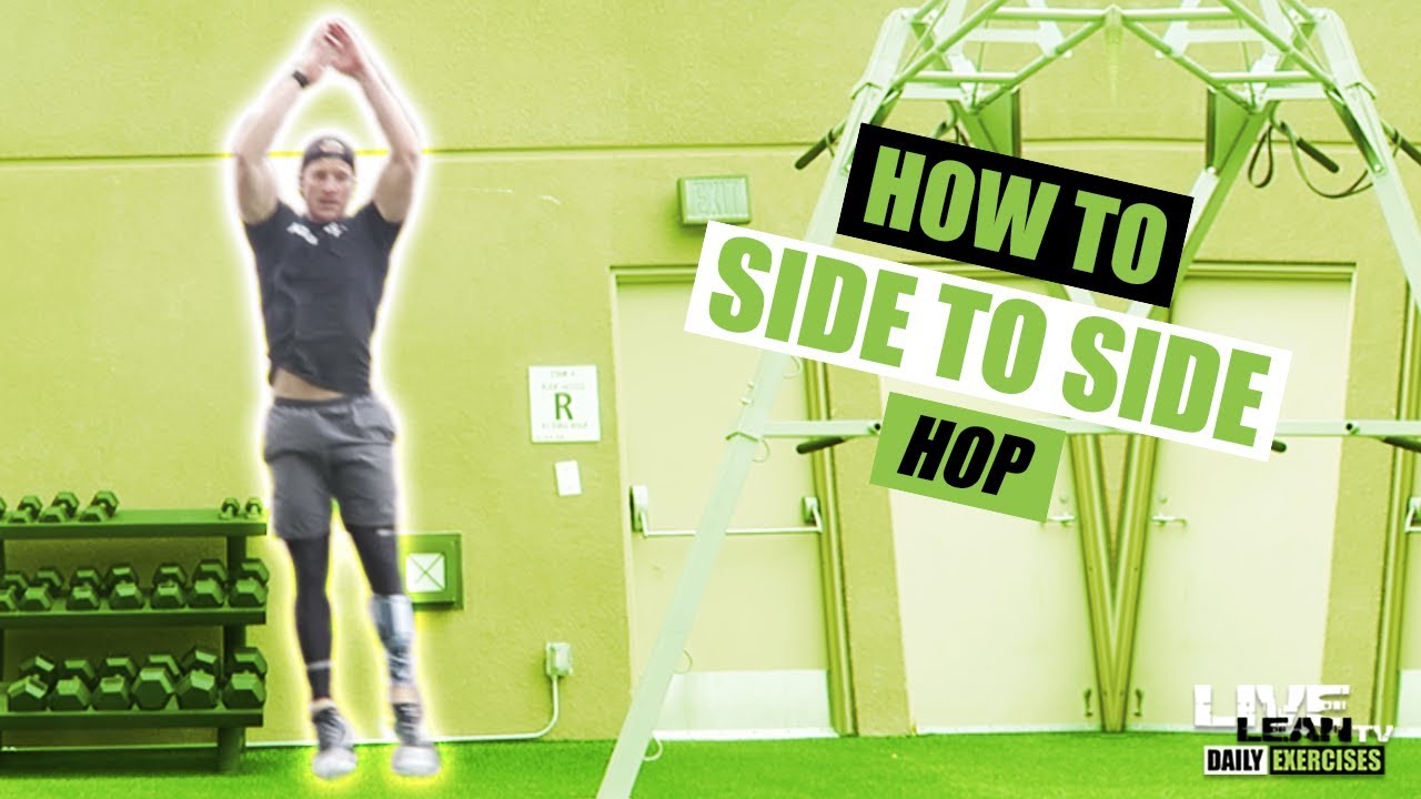 How To Do A SIDE TO SIDE HOP | Exercise Demonstration Video and Guide - YouTube