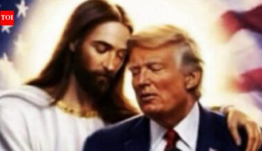 Trump shares AI image of Jesus hugging him days after backlash over similar post