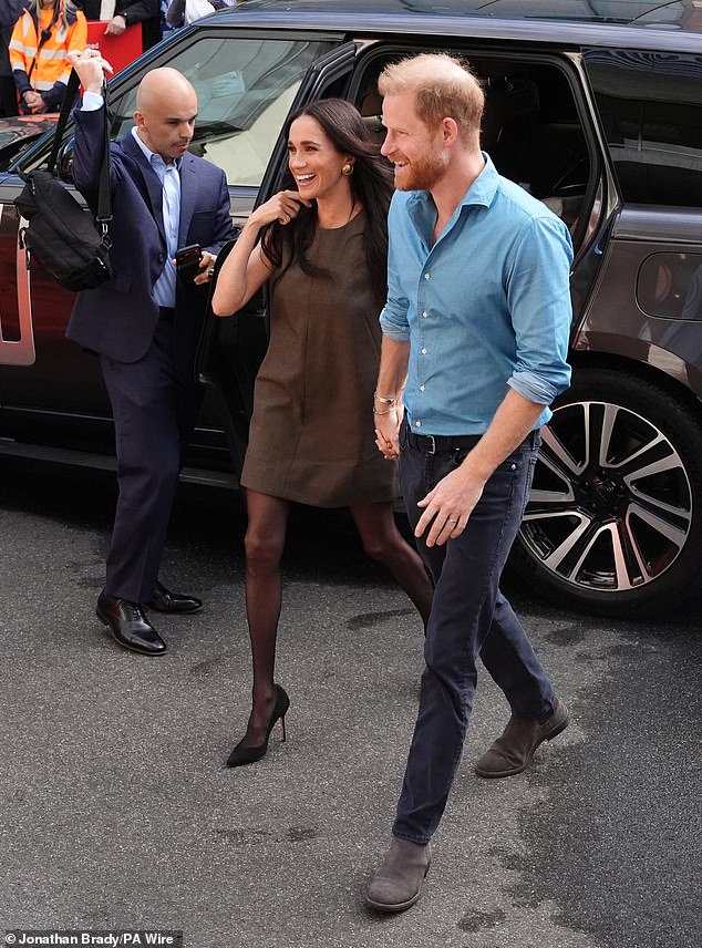 The Duke and Duchess of Sussex arrive at Swinburne University of Technology in Hawthorn, Melbourne, Victoria, for a visit to Batyr, a mental health engagement programme, on day three of the royal trip to Australia. Picture date: Thursday April 16, 2026. PA Photo. Photo credit should read: Jonathan Brady/PA Wire