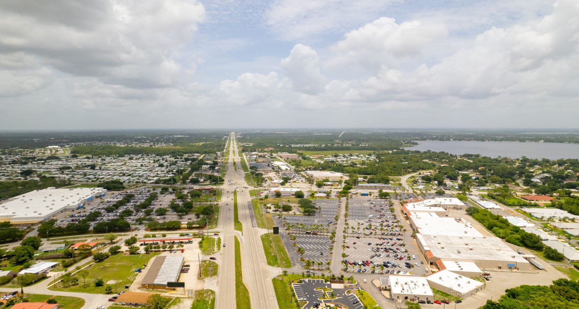 Aerial view of Sebring, Florida
