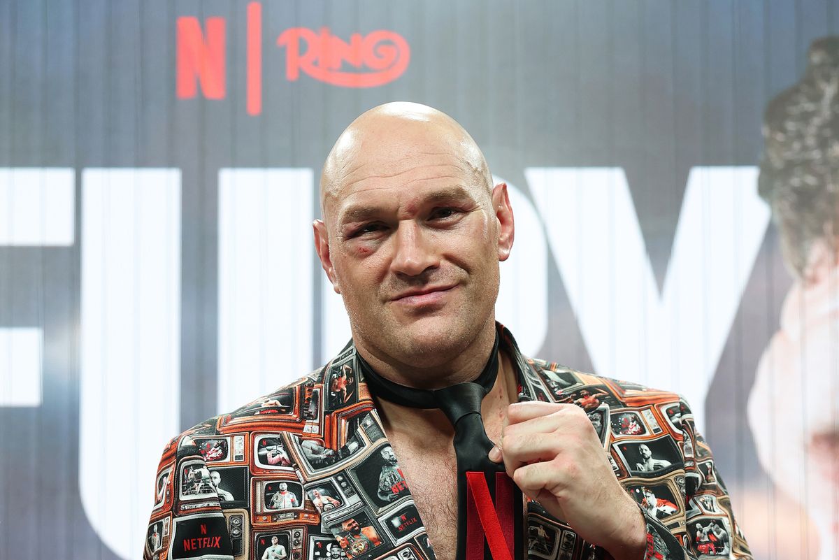Tyson Fury poses for a photograph