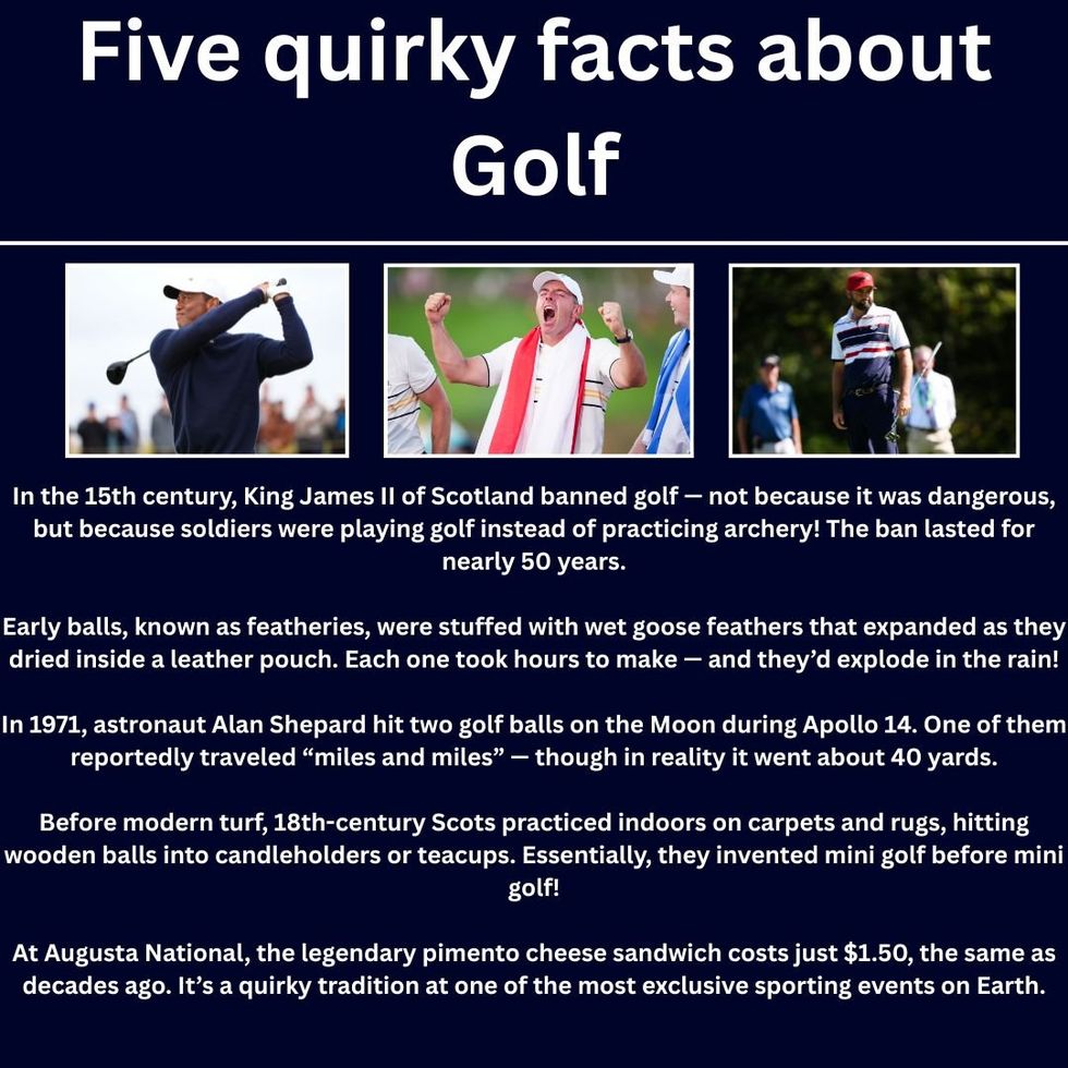 Five quirky facts about golf
