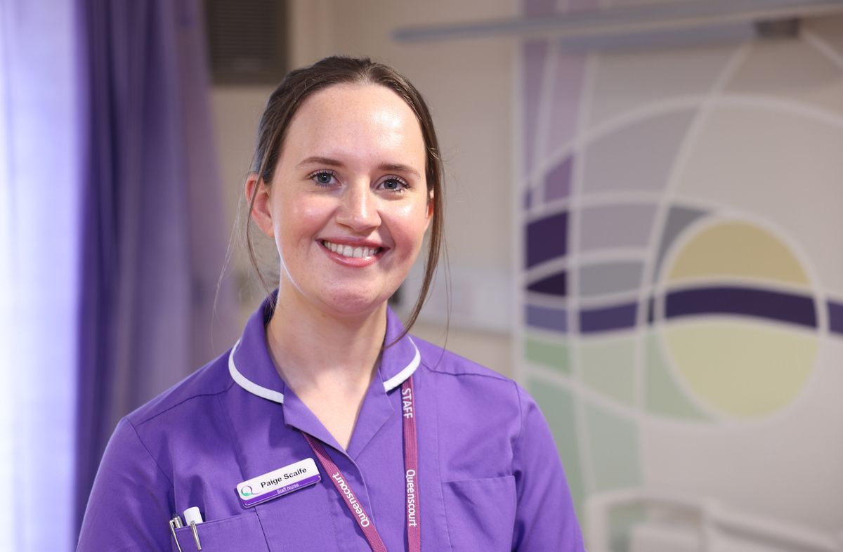 Nurse Paige Scaife in Queenscourt Hospice in Southport