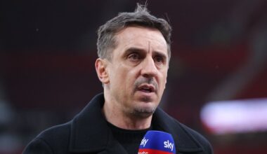 Gary Neville comes under fire from viewers over Sky Sports coverage during Man City vs Arsenal