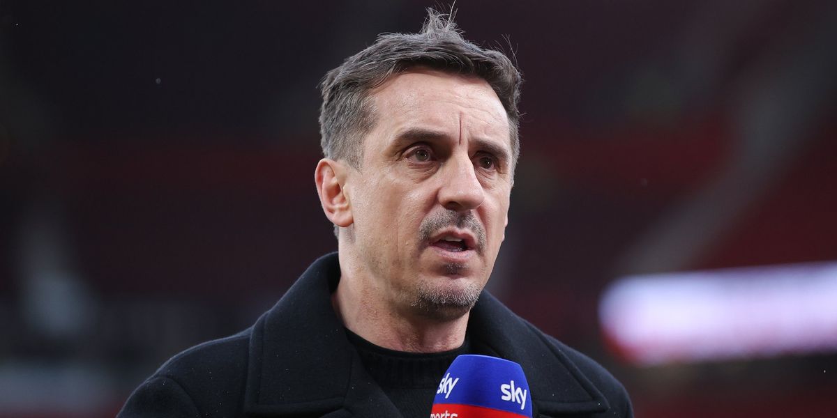 Gary Neville comes under fire from viewers over Sky Sports coverage during Man City vs Arsenal